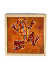 Aboriginal Frog Square Puzzle