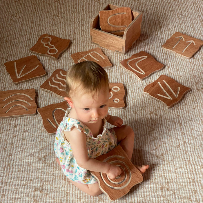 Aboriginal symbols Finger Tracing Cards