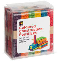 Coloured Construction Popsticks