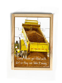 Dump Truck Wooden Puzzle