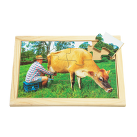 Milking Cow Farm Puzzle