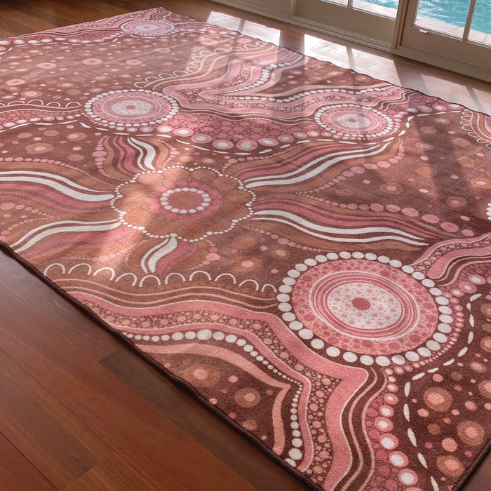 Aboriginal Art Bush Dreaming Rug