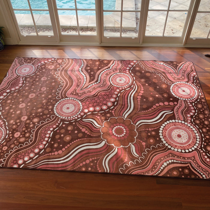 Aboriginal Art Bush Dreaming Rug