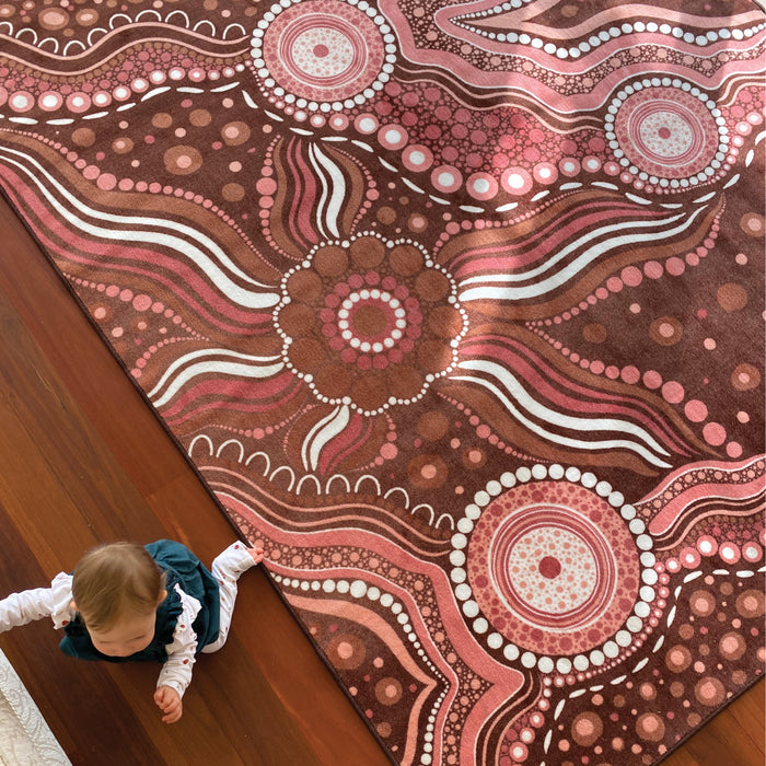 Aboriginal Art Bush Dreaming Rug