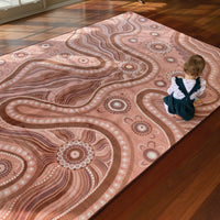 Aboriginal Art River Dreaming Rug