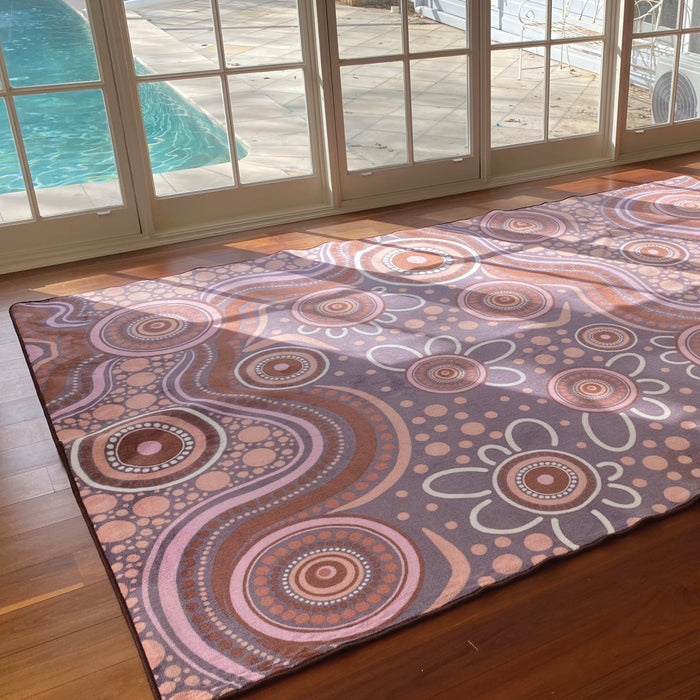 Aboriginal Art Sand Dreaming Rug