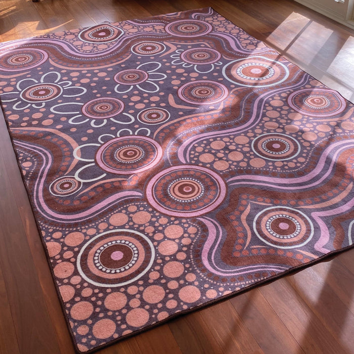 Aboriginal Art Sand Dreaming Rug