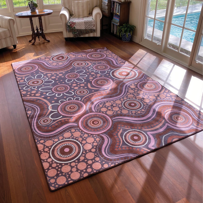 Aboriginal Art Sand Dreaming Rug