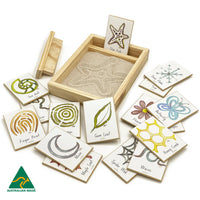 Shapes of nature sand drawing game