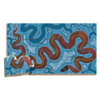 The Rainbow Serpent Floor Puzzle