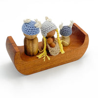 Viking Family & Boat Playset