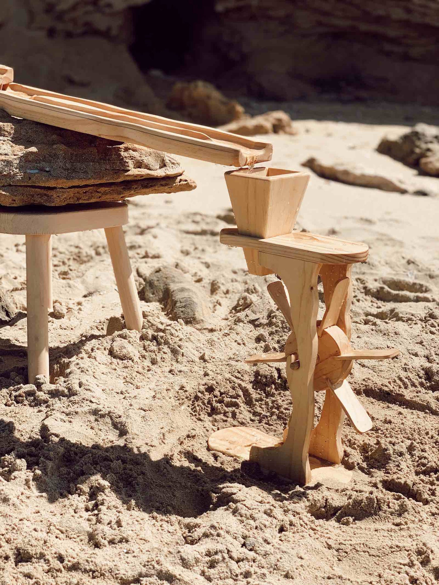 Wooden Water & Sand Wheel