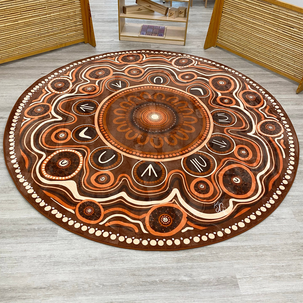 Yarning Circle Indigenous Rug